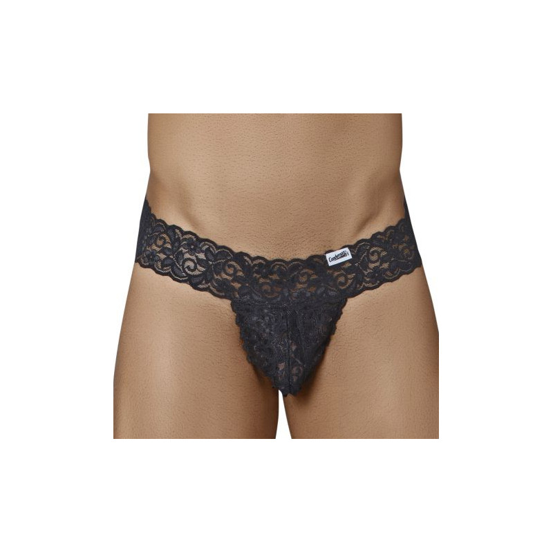 CandyMan String Dentelle Tlazol Noir